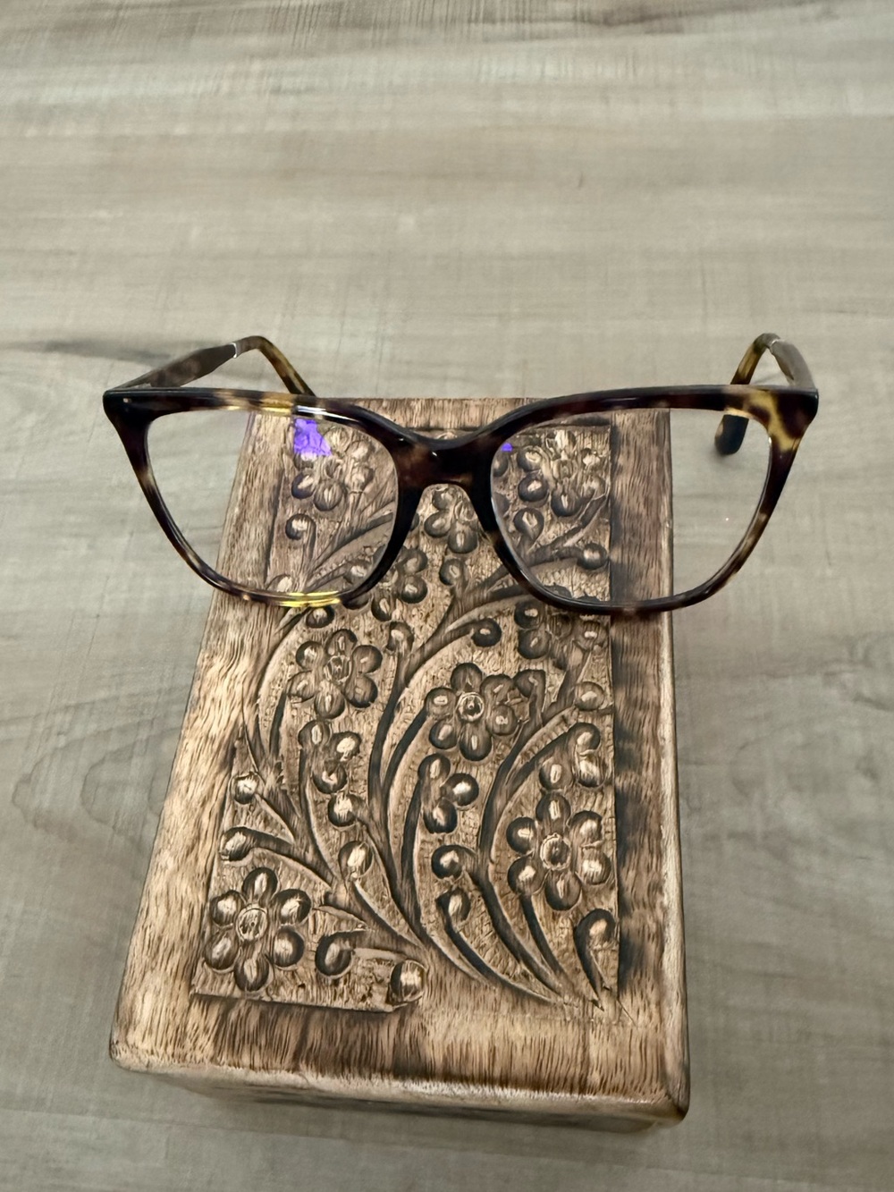 Calvin Klein Tortoiseshell Cat-Eye Glasses - Brown/Black